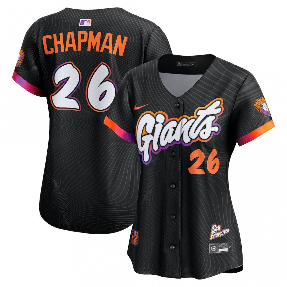 Matt Chapman San Francisco Giants Women's 2025 City Connect Limited Jersey - Anthracite-Pro Kit Vault | Brand New 26/27 Sports Jerseys
